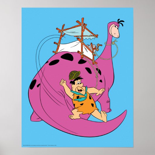 フリントストーンズ |フレッドの尻尾のスライド ポスター (正面)