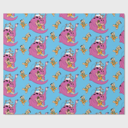 フリントストーンズ |フレッドの尻尾のスライド ラッピングペーパー (フラット)