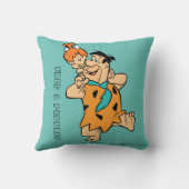 フリントストーンズ |フレッド&ペブルフリントストーン クッション (裏面)