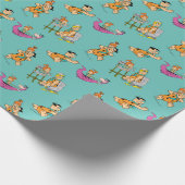 フリントストーンズ |フレッド&ペブルフリントストーン ラッピングペーパー (角)