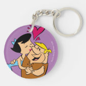 フリントストーンズ |ベティキスをする・バーニー キーホルダー (裏面)