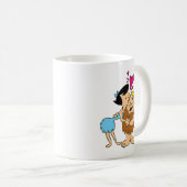 フリントストーンズ |ベティキスをする・バーニー コーヒーマグカップ (正面右)