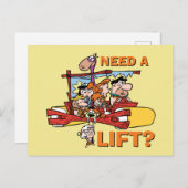 フリントストーンズ |リフトが必要 インビテーションポストカード (正面/裏面)