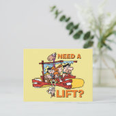 フリントストーンズ |リフトが必要 インビテーションポストカード (スタンド正面)