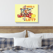 フリントストーンズ |リフトが必要 キャンバスプリント (インサイチュ (寝室))