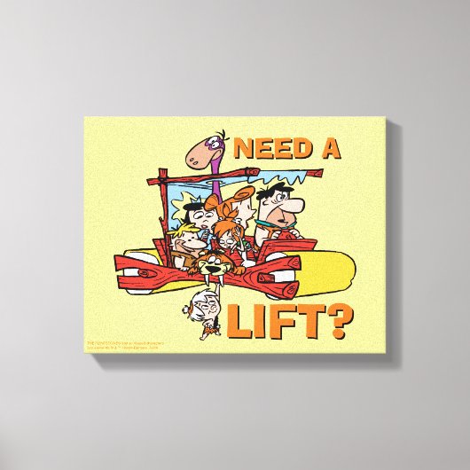 フリントストーンズ |リフトが必要 キャンバスプリント (正面)