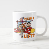 フリントストーンズ |リフトが必要 ジャンボコーヒーマグカップ (右)
