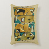 フリントストーンズ |レトロ漫画キャラクターパネル アクセントクッション (正面(垂直))