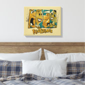 フリントストーンズ |レトロ漫画キャラクターパネル キャンバスプリント (インサイチュ (寝室))
