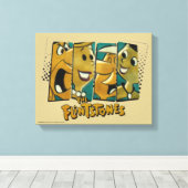 フリントストーンズ |レトロ漫画キャラクターパネル キャンバスプリント (インサイチュ (ウッドフロア))