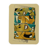 フリントストーンズ |レトロ漫画キャラクターパネル マグネット (縦)