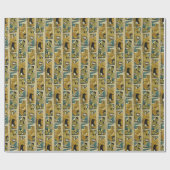 フリントストーンズ |レトロ漫画キャラクターパネル ラッピングペーパー (フラット)