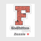 フリントストーンズ |大学スタイルモノグラム シール (シート)