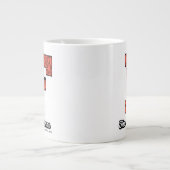 フリントストーンズ |大学スタイルモノグラム ジャンボコーヒーマグカップ (正面)