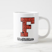 フリントストーンズ |大学スタイルモノグラム ジャンボコーヒーマグカップ (右)