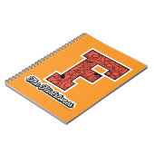 フリントストーンズ |大学スタイルモノグラム ノートブック (左側)