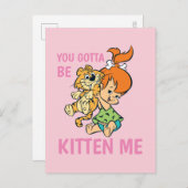 フリントストーンズ |小石と彼女の虎 インビテーションポストカード (正面/裏面)