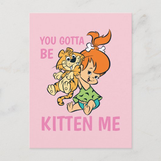 フリントストーンズ |小石と彼女の虎 インビテーションポストカード (正面)