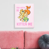 フリントストーンズ |小石と彼女の虎 キャンバスプリント (インサイチュ (リビング))