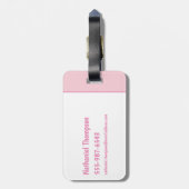 フリントストーンズ |小石と彼女の虎 ラゲッジタグ (裏面縦)