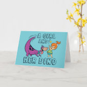 フリントストーンズ |小石&ディノボー遊ルボール カード (黄色い花)