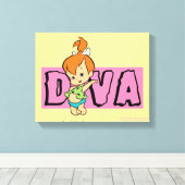 フリントストーンズ |小石 – Little Diva キャンバスプリント (インサイチュ (ウッドフロア))