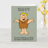 フリントストーンズ | Barney Rubble カード (黄色い花)