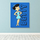 フリントストーンズ | Betty Rubble キャンバスプリント (インサイチュ (ウッドフロア))