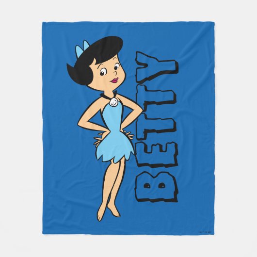 フリントストーンズ | Betty Rubble フリースブランケット (正面)
