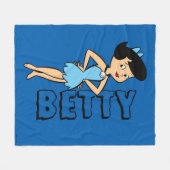 フリントストーンズ | Betty Rubble フリースブランケット (正面(横))