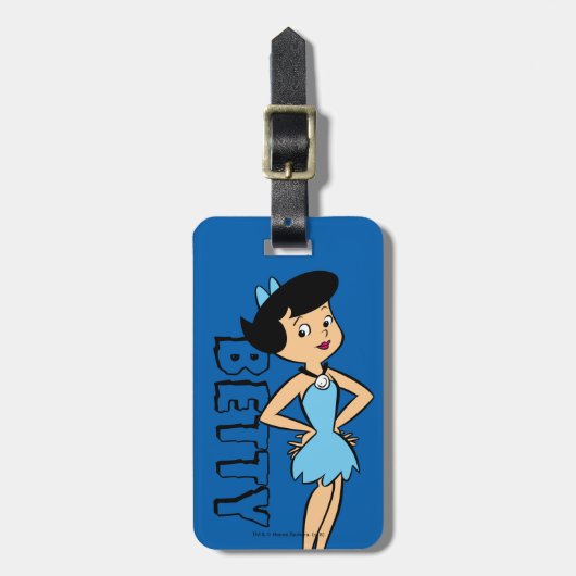 フリントストーンズ | Betty Rubble ラゲッジタグ (正面縦)