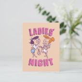 フリントストーンズ | Betty & Wilma – レディースナイト インビテーションポストカード (スタンド正面)