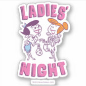 フリントストーンズ | Betty & Wilma – レディースナイト シール (正面)