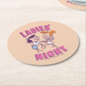 フリントストーンズ | Betty & Wilma – レディースナイト ラウンドペーパーコースター (アングル)