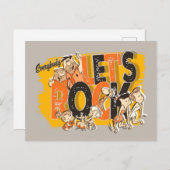 フリントストーンズ | Everyone Let's Rock インビテーションポストカード (正面/裏面)