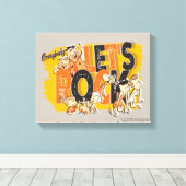 フリントストーンズ | Everyone Let's Rock キャンバスプリント (インサイチュ (ウッドフロア))