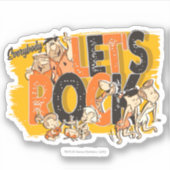 フリントストーンズ | Everyone Let's Rock シール (正面)