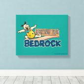 フリントストーンズ | Fred – 岩盤からの挨拶 キャンバスプリント (インサイチュ (ウッドフロア))