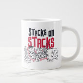 フリントストーンズ | Fred & Barney – スタック ジャンボコーヒーマグカップ (右)