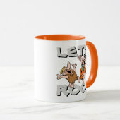 フリントストーンズ | Fred & Barney - Let's Rock マグカップ (正面右)