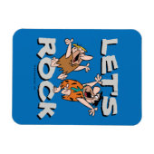 フリントストーンズ | Fred & Barney - Let's Rock マグネット (横)