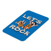 フリントストーンズ | Fred & Barney - Let's Rock マグネット (左側)
