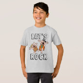 フリントストーンズ | Fred & Barney - Let's Rock Tシャツ (正面フル)