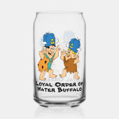 フリントストーンズ | Fred & Barney Water Buffaloes ガラス缶 (正面)