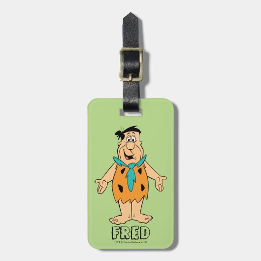 フリントストーンズ | Fred Flintstone ラゲッジタグ (正面縦)