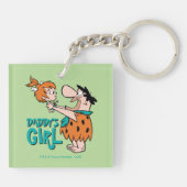 フリントストーンズ Fred & Pebbles – パパの女の子 キーホルダー (裏面)