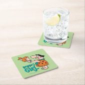 フリントストーンズ Fred & Pebbles – パパの女の子 スクエアペーパーコースター (インサイチュ)