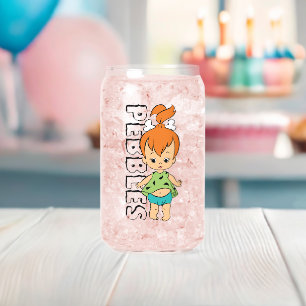 フリントストーンズ Pebbles Flintstone ガラス缶