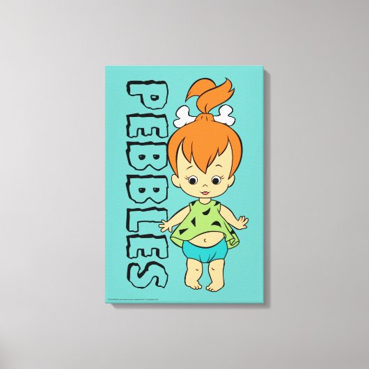 フリントストーンズ | Pebbles Flintstone キャンバスプリント (正面)