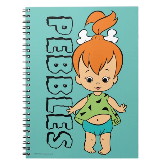 フリントストーンズ | Pebbles Flintstone ノートブック (正面)